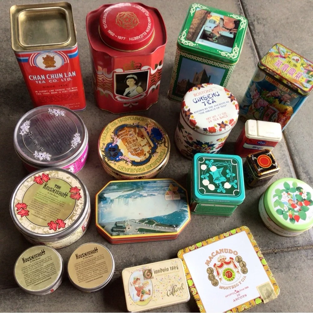 Vintage Decorative Tin Assortment